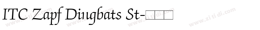 ITC Zapf Dingbats St字体转换